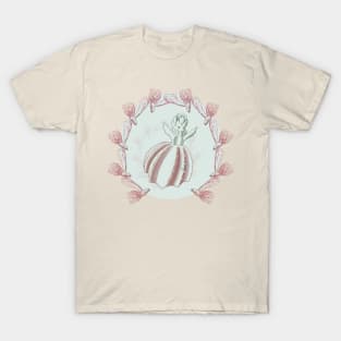 Succulent Sprite - red grafted cactus T-Shirt